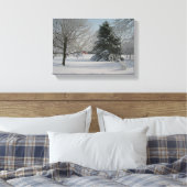 Beauful Winter Scene Canvas Afdruk (Insitu (Slaapkamer))