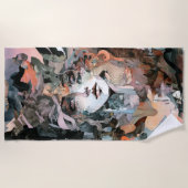 Beauful Woman Collage Strandlaken (Voorkant)