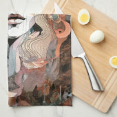 Beauful Woman Collage Theedoek (Quarter Fold)