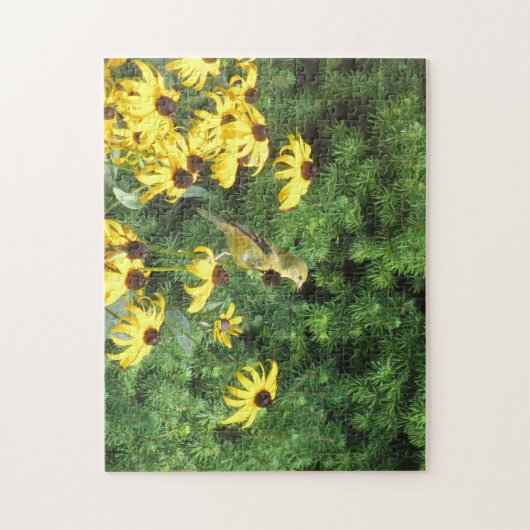 Beauful Yellow Bird Jigzaag Puzzle Legpuzzel (Verticaal)