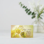 Beauful Yellow Dahlia en Bible Verse James 4:8, Visitekaartje (Staand voorkant)