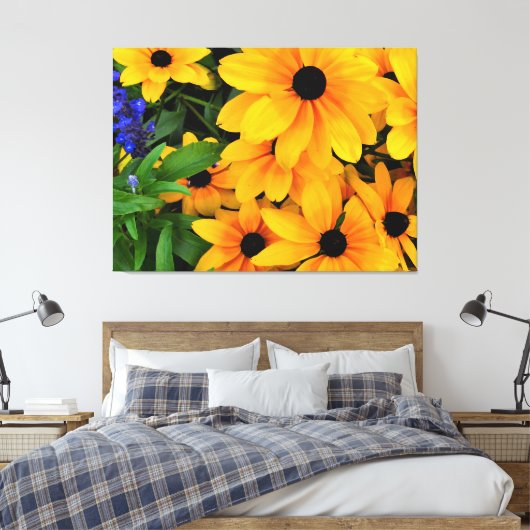 Beauful Yellow Daisy Foto Canvas Afdruk (Insitu (Slaapkamer))