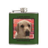 Beauful Yellow Labrador Retriever Dog Heupfles (Voorkant)