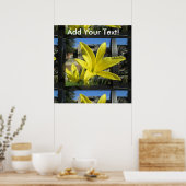 Beauful Yellow Lily Poster (Keuken)