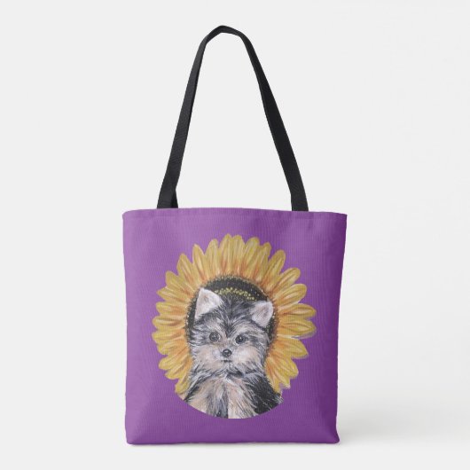 Beauful Yorkie Dog Tote Bag (Achterkant)