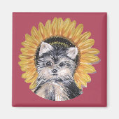 Beauful Yorkshire Terrier Dog Magneet (Voorkant)