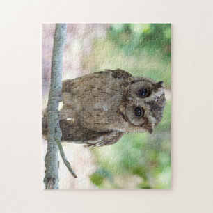 Beauful Young Owl Jigzaag Puzzle Legpuzzel