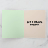 BEAUITFUL ZWARTE MEISJES VROUWENKAARTEN VOOR VROUW KAART (Binnen)