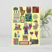 Beaujolais Nouveau Kaart (Staand voorkant)