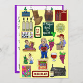 Beaujolais Nouveau Kaart (Voorkant / Achterkant)