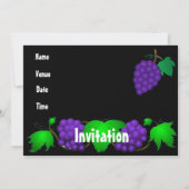 Beaujolais nouveau uitnodiging zwart (Achterkant)