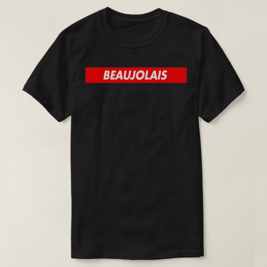 Beaujolais Red Bo Logo A1 Funny T-shirt (Design voorkant)