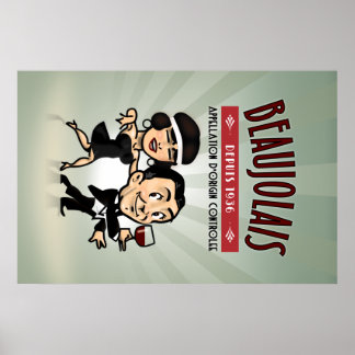 Beaujolais Wine Poster