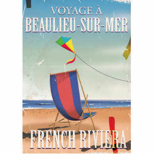 Beaulieu-sur-Mer French Vintage Travel poster Fotobeeldje Magneet