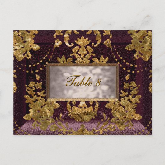 Beaumanoir Paige Victoriaans tafel nummer Kaart (Voorkant)