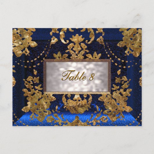 Beaumanoir Saphire Victoriaans Table Number Kaart (Voorkant)