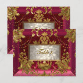 Beaumanoir Victoriaans tabelnummer Kaart (Voorkant / Achterkant)