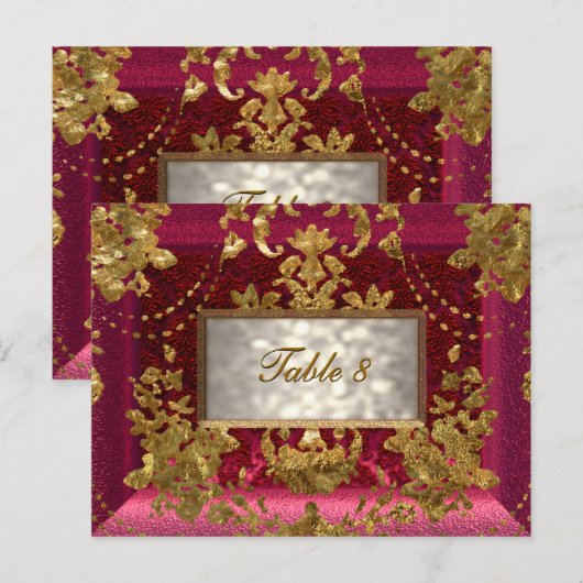 Beaumanoir Victoriaans tabelnummer Kaart (Voorkant / Achterkant)