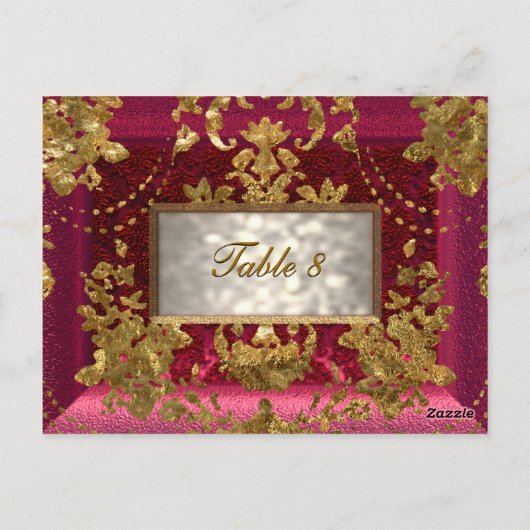 Beaumanoir Victoriaans tabelnummer Kaart (Achterkant)