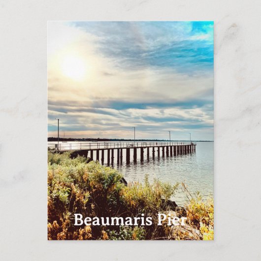 Beaumaris Pier Briefkaart (Voorkant)