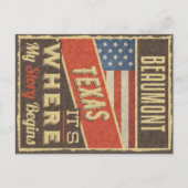 Beaumont Texas Briefkaart (Voorkant)