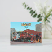 Beaumont Texas Downtown Crockett Street Briefkaart (Staand voorkant)