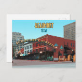 Beaumont Texas Downtown Crockett Street Briefkaart (Voorkant / Achterkant)