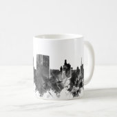 Beaumont Texas Skyline BW Koffiemok (Voorkant rechts)
