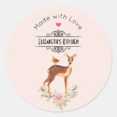 BeauMooful Brown  Kitchen Ronde Sticker (Voorkant)