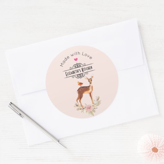 BeauMooful Brown  Kitchen Ronde Sticker (Envelop)