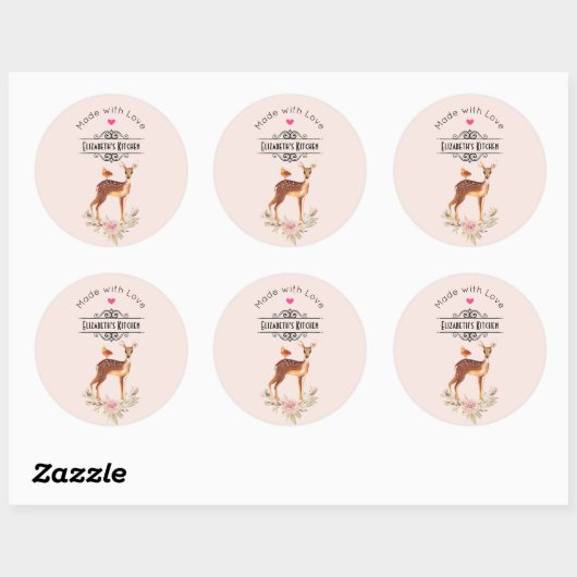 BeauMooful Brown  Kitchen Ronde Sticker (Vel)