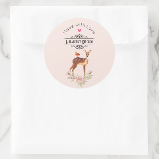 BeauMooful Brown  Kitchen Ronde Sticker (Tas)