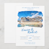 Beauport Hotel Massachusetts Locatie Watercolor  Kaart (Voorkant / Achterkant)