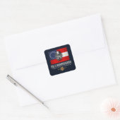 Beauregard (Zuid-Patriot) Vierkante Sticker (Envelop)