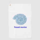 Beauté marine golfhanddoek (Voorkant)