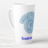 Beauté marine latte mok (Linkerhoek)