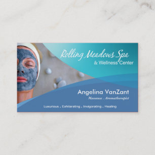 Beauté Salon Day Spa Massage Therapy Aromatherapi Visitekaartje