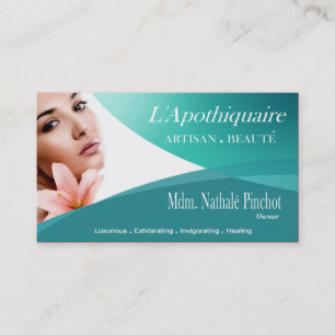 Beauté Salon Day Spa Massage Therapy Aromatherapi Visitekaartje