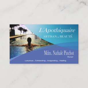 Beauté Salon Day Spa Massage Therapy Aromatherapie Visitekaartje