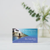Beauté Salon Day Spa Massage Therapy Aromatherapie Visitekaartje (Staand voorkant)
