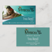 Beauté Salon Day Spa Massage Therapy Aromatherapie Visitekaartje (Voorkant / Achterkant)