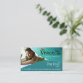 Beauté Salon Day Spa Massage Therapy Aromatherapie Visitekaartje (Staand voorkant)