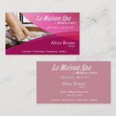 Beauté Salon Day Spa Massage Therapy Aromatherapie Visitekaartje (Voorkant / Achterkant)