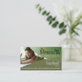 Beauté Salon Day Spa Massage Therapy Aromatherapie Visitekaartje (Staand voorkant)