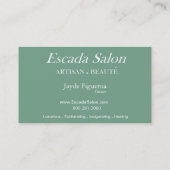 Beauté Salon Day Spa Massage Therapy Aromatherapie Visitekaartje (Achterkant)