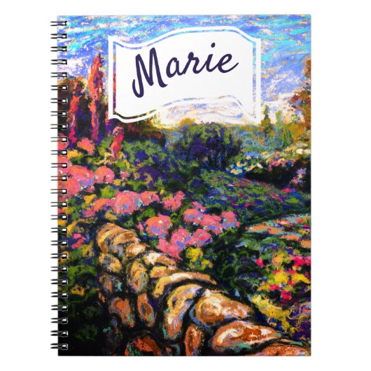 Beauteful Omniseasonal Garden met jouw naam Notitieboek (Voorkant)