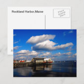 Beautful schilderachtig Maine Harbour-briefkaart Briefkaart (Voorkant / Achterkant)