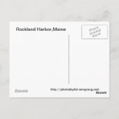 Beautful schilderachtig Maine Harbour-briefkaart Briefkaart (Achterkant)