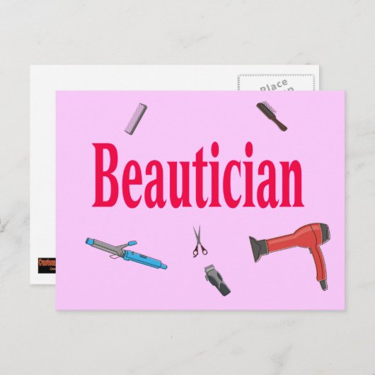 Beauticiaans Briefkaart (Voorkant / Achterkant)