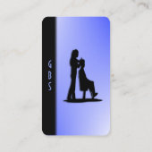 Beauticiaans design Blue Visitekaartje (Achterkant)